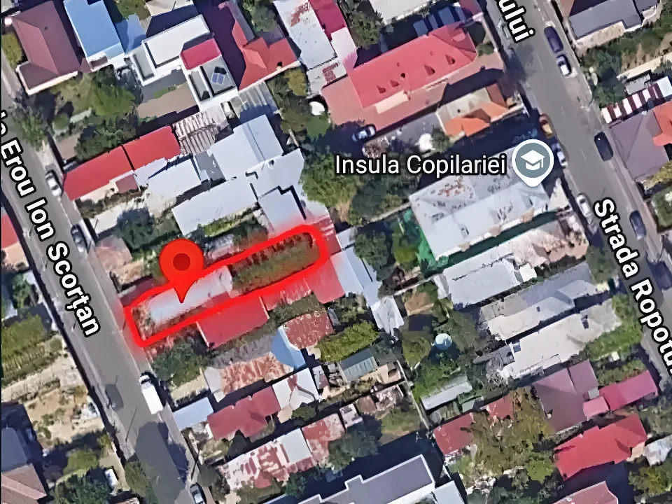 Vanzare teren in Sector 2 Bucuresti vedere satelit harta